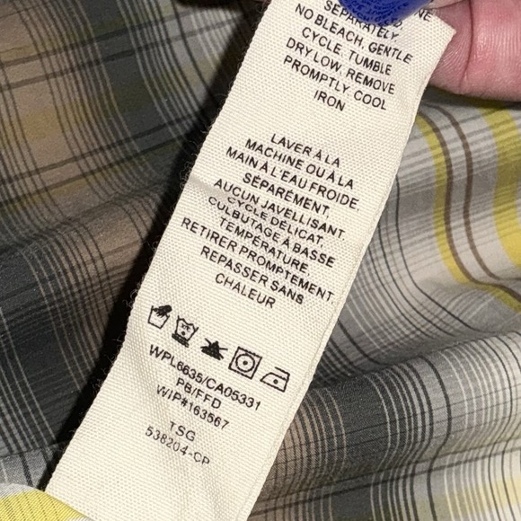 Woolrich size Large‎ L Short Sleeve Shirt Plaid - Picture 6 of 6